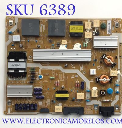 FUENTE DE PODER PARA TV SAMSUNG QLED / NUMERO DE PARTE BN4401102C / L65E7N_BHS / BN44-01102C / PANEL CY-QB065HG / MODELOS QN65Q60 / QN65Q65 / QE65Q60 / QE65Q65 / QE65Q67 / QA65Q60 / QA65Q61 / QA65Q63 / MAS MODELOS EN DESCRIPCIÓN